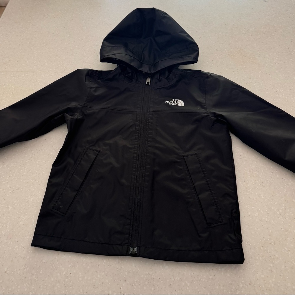 The North Face Kids Black Hooded Raincoat